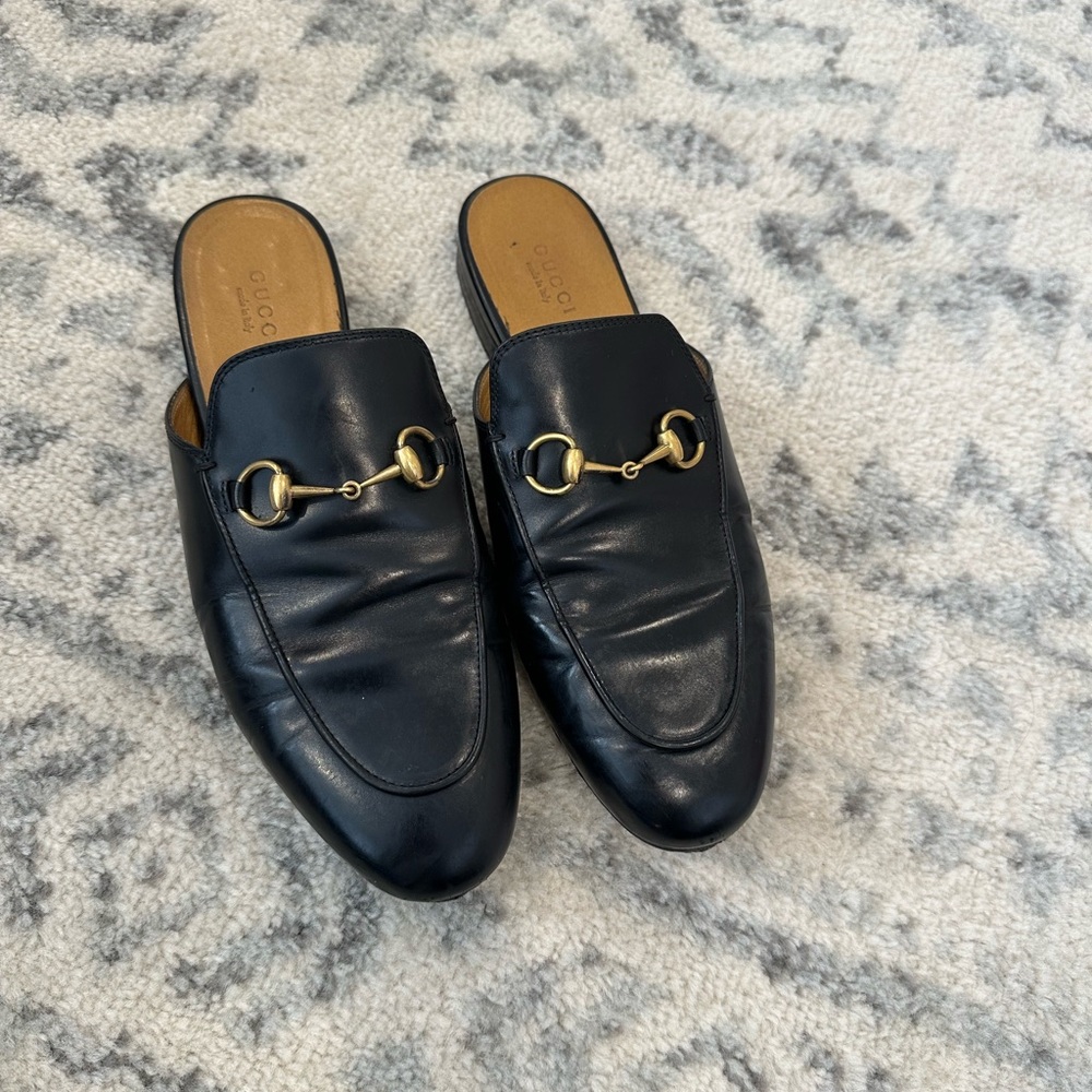 Gucci Princetown Mules - Black - Size 38